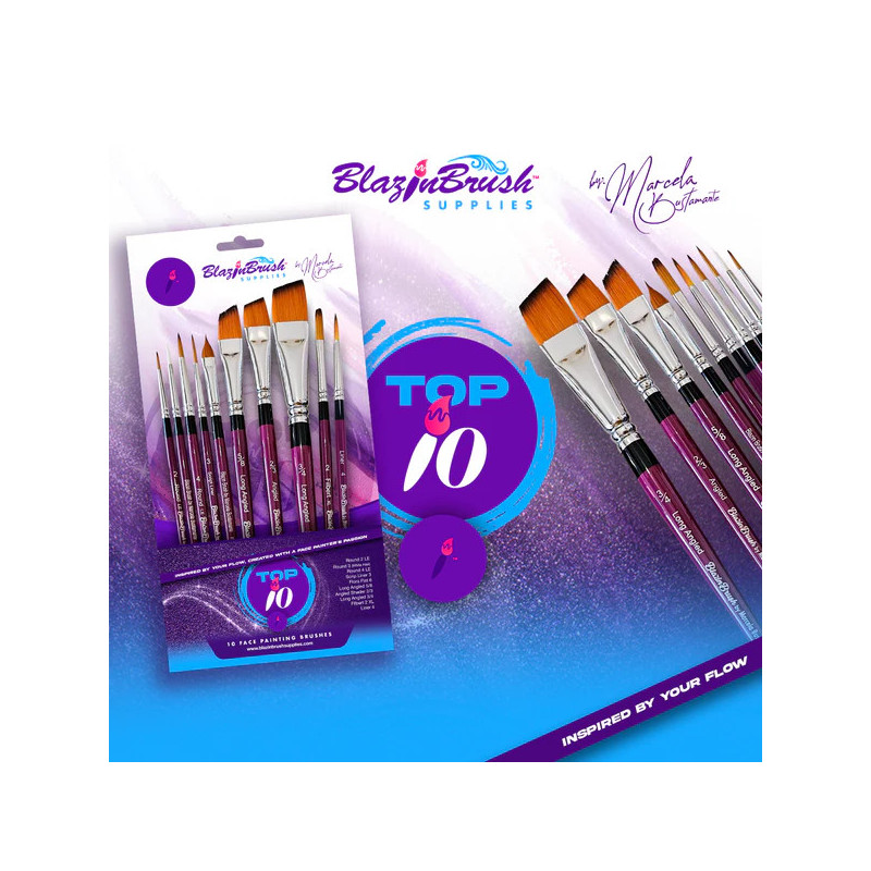 BlazinBrushes by Marcela Bustamente | Facepaintbrushes