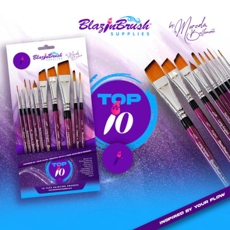 BlazinBrushes by Marcela Bustamente | Facepaintbrushes