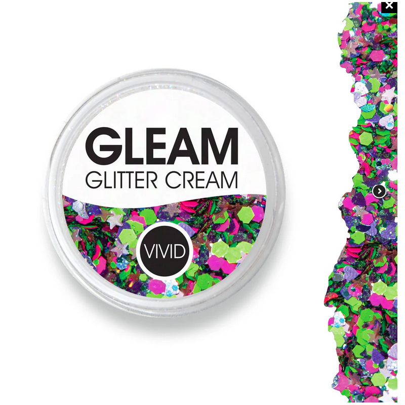 Vivid GLEAM | Face- & Bodyart Glitters| Festivalglitter | Glittercream