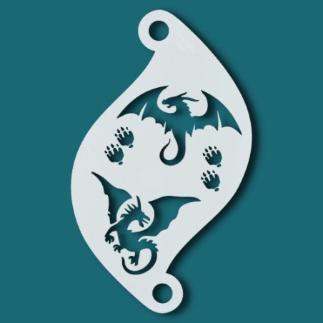 Face paint stencil details| Superstar Facepaint Stencil- Dragons