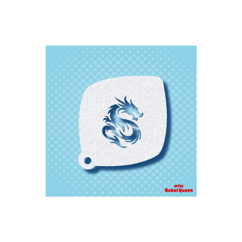 Facepaint & Makeup | MRQ Face Paint Stencil | Dragon Small