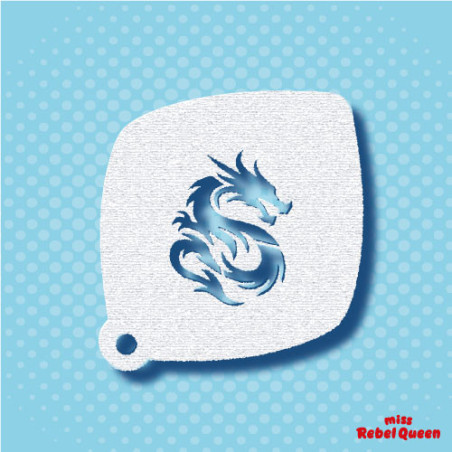 Facepaint & Makeup | MRQ Face Paint Stencil | Dragon Small