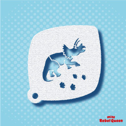 Facepaint & Makeup | MRQ Face Paint Stencil | Dino Trudy 4