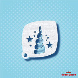 Facepaint & Makeup | MRQ Face Paint Stencil | Unicorn Horn