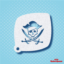 Facepaint & Makeup | MRQ Face Paint Stencil | Jolly Pirate