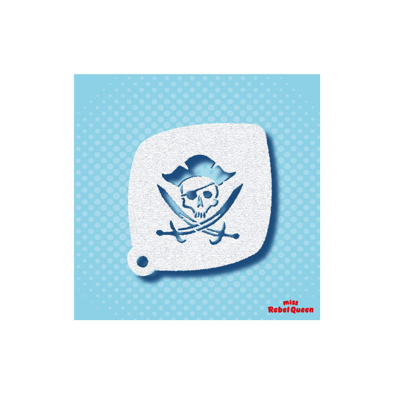 Facepaint & Makeup | MRQ Face Paint Stencil | Jolly Pirate