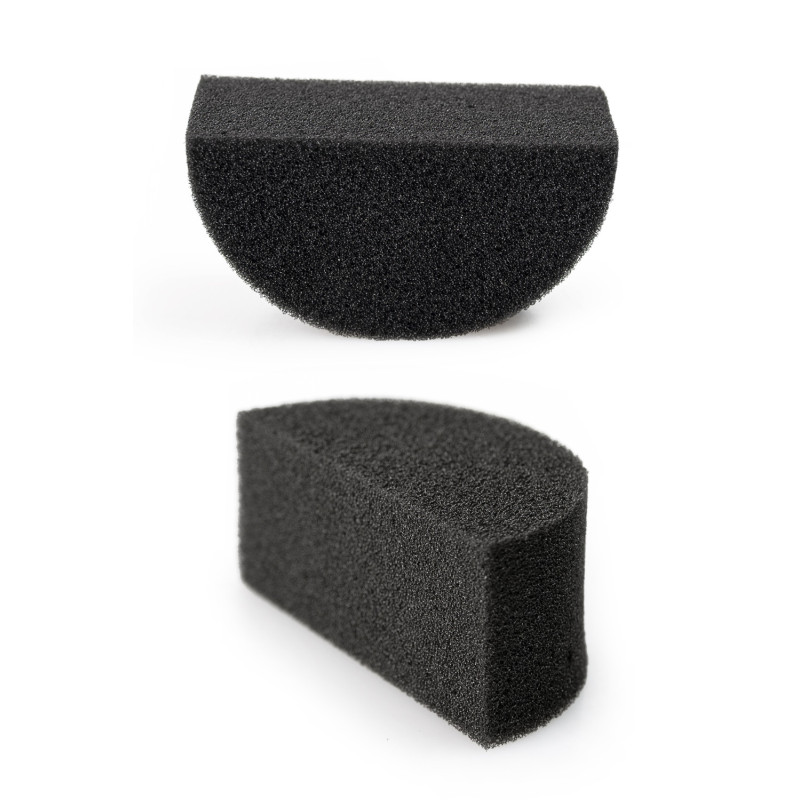 PXP makeup sponge, black, half