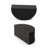 PXP makeup sponge, black, half