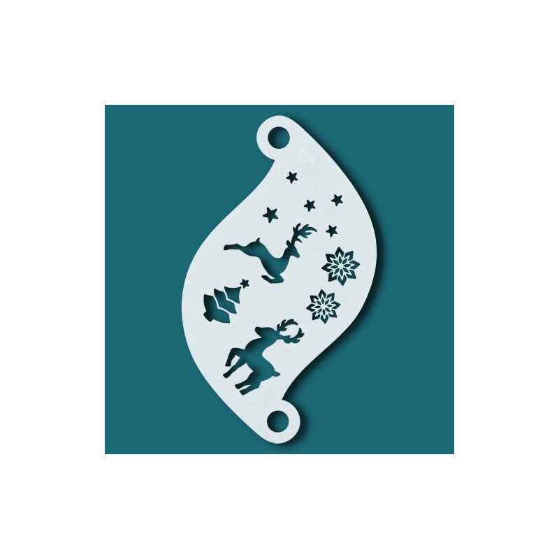 Face paint stencil details| Superstar Facepaint Stencil - Winter Wonderland SJ-77102