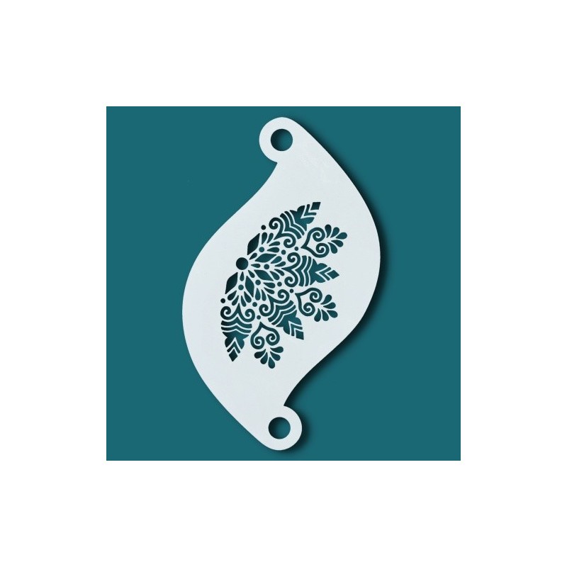 Face paint stencil details| Superstar Facepaint Stencil - Ice crown SJ-77103