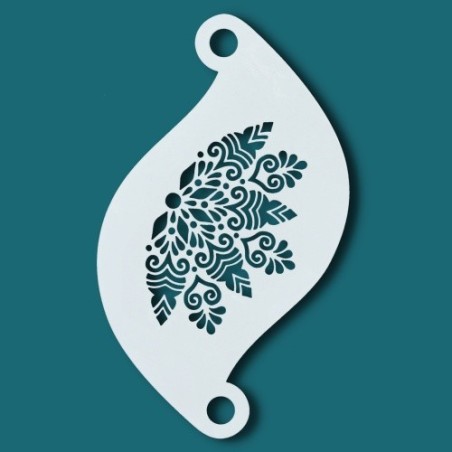 Face paint stencil details| Superstar Facepaint Stencil - Ice crown SJ-77103