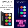 Mehron Facepaint palette | UV NEON GLOW