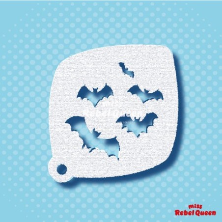 MRQ Face Paint Stencil | Bats Bat | Facepainting