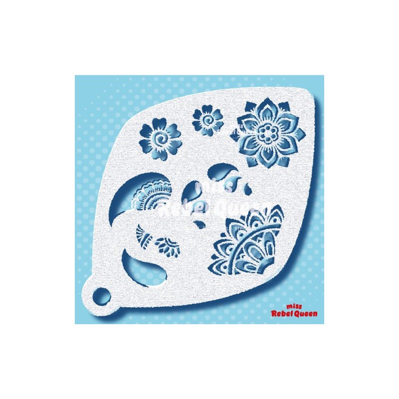 Facepaint & Makeup | MRQ Stencils - Perfect Paisley