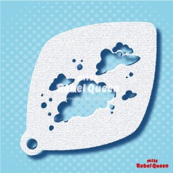 Facepaint & Makeup | MRQ Face Paint Stencil | Clouds