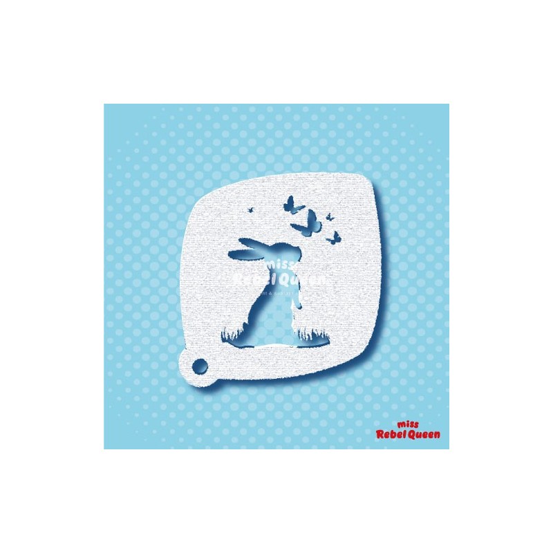 Facepaint & Makeup | MRQ Face Paint Stencil | Easter Bunny Single