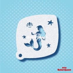 Facepaint & Makeup | MRQ Face Paint Stencil | Mermaid 2