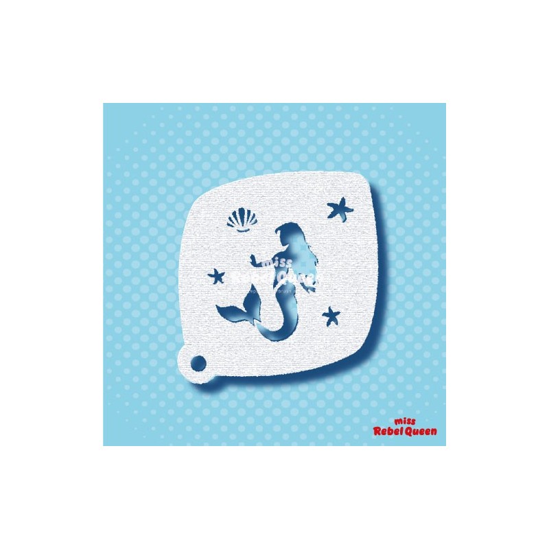 Facepaint & Makeup | MRQ Face Paint Stencil | Mermaid 2