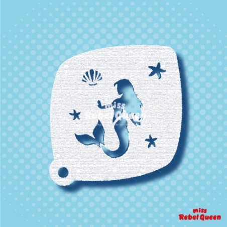 Facepaint & Makeup | MRQ Face Paint Stencil | Mermaid 2