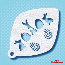 Facepaint & Makeup | MRQ Face Paint Stencil | Easter Bunny Family