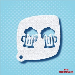Facepaint & Makeup | MRQ Face Paint Stencil | Cheers Beer