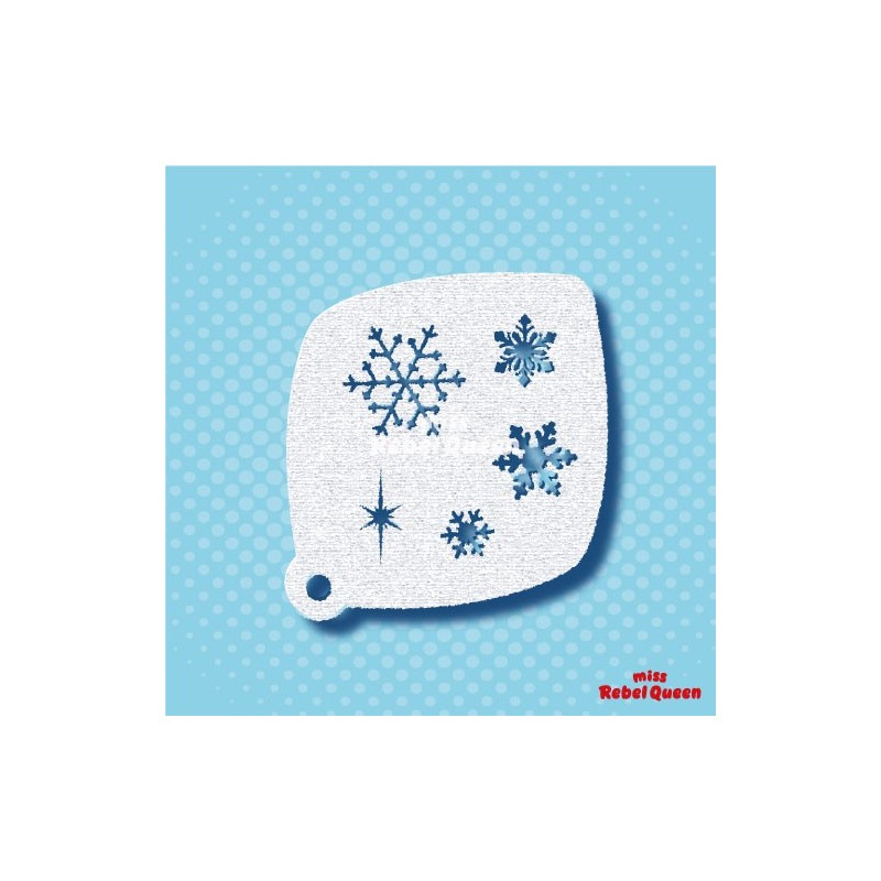 Facepaint & Makeup | MRQ Face Paint Stencil | Snowflakes
