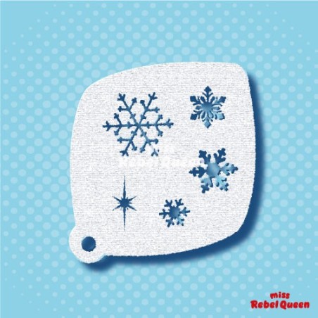 Facepaint & Makeup | MRQ Face Paint Stencil | Snowflakes