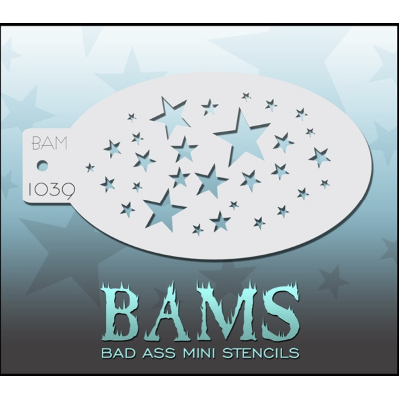 Facepaint & Makeup | Face paint stencil | BAM1039 | Stars