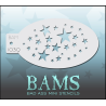 Facepaint & Makeup | Face paint stencil | BAM1039 | Stars