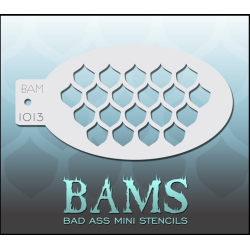 Facepaint & Makeup | Face paint stencil | BAM1013 | Mermaid scales