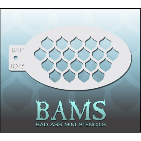 Facepaint & Makeup | Face paint stencil | BAM1013 | Mermaid scales