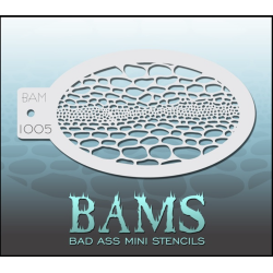 Facepaint & Makeup | Face paint stencil | BAM1005 | Reptile scales