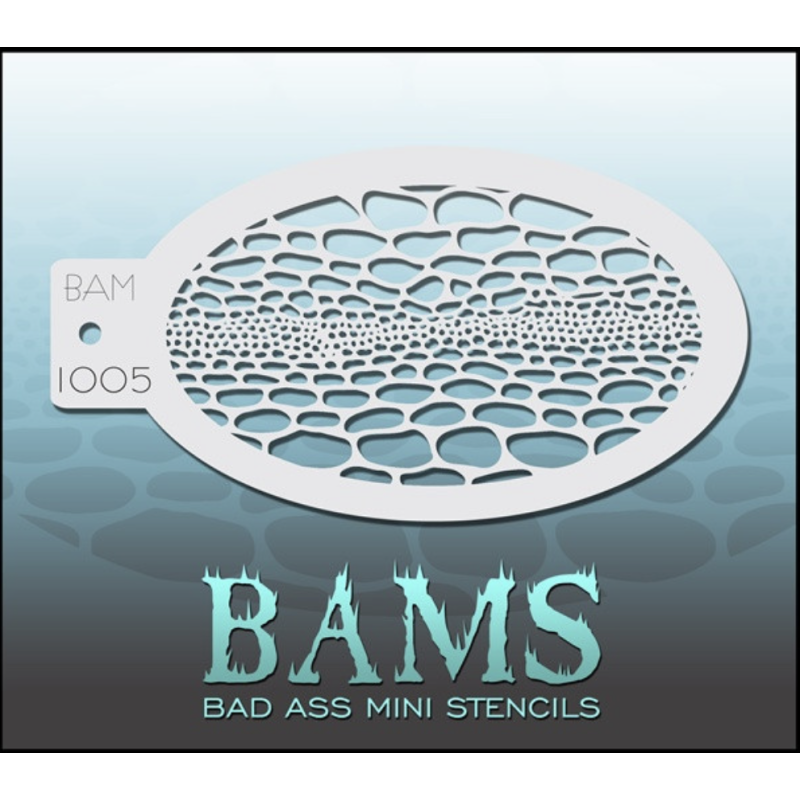 Facepaint & Makeup | Face paint stencil | BAM1005 | Reptile scales