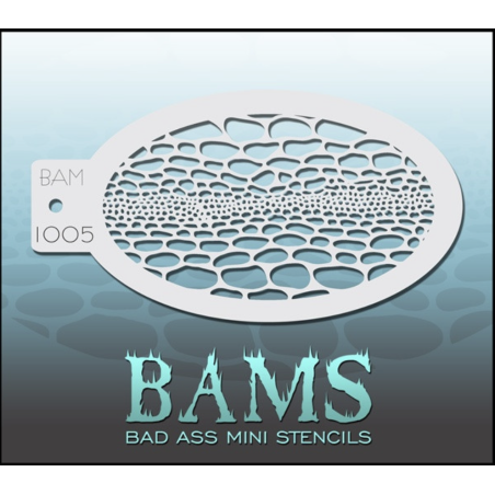 Facepaint & Makeup | Face paint stencil | BAM1005 | Reptile scales