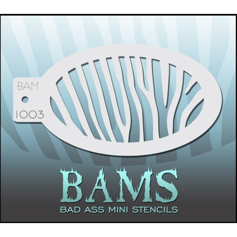 Facepaint & Makeup | Face paint stencil | BAM1003 | Zebra