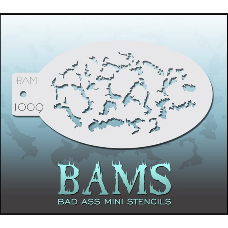 Facepaint & Makeup | Face paint stencil | BAM1009 | Splatter