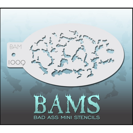 Facepaint & Makeup | Face paint stencil | BAM1009 | Splatter