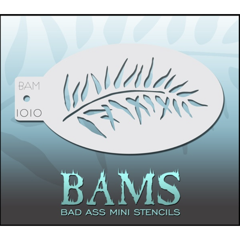 Facepaint & Makeup | Face paint stencil | BAM1010 | Bamboo Leave