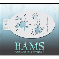 Facepaint & Makeup | Face paint stencil | BAM1017 | Mud splatter