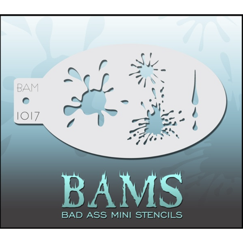 Facepaint & Makeup | Face paint stencil | BAM1017 | Mud splatter