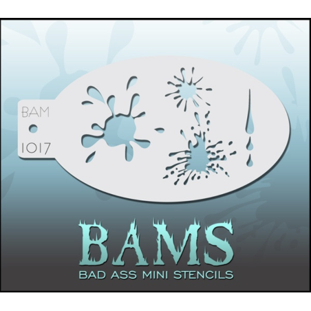 Facepaint & Makeup | Face paint stencil | BAM1017 | Mud splatter