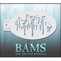 Facepaint & Makeup | Face paint stencil | BAM1018 | Drips