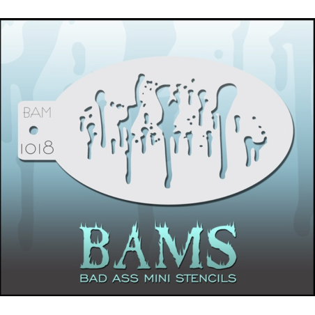 Facepaint & Makeup | Face paint stencil | BAM1018 | Drips