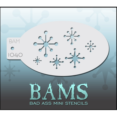 Facepaint & Makeup | Face paint stencil | BAM1040 | Small snowflakes