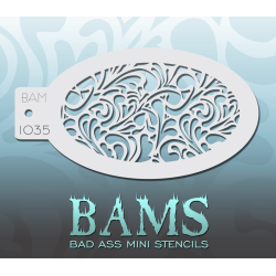 Facepaint & Makeup | Face paint stencil | BAM1035 | Swirls