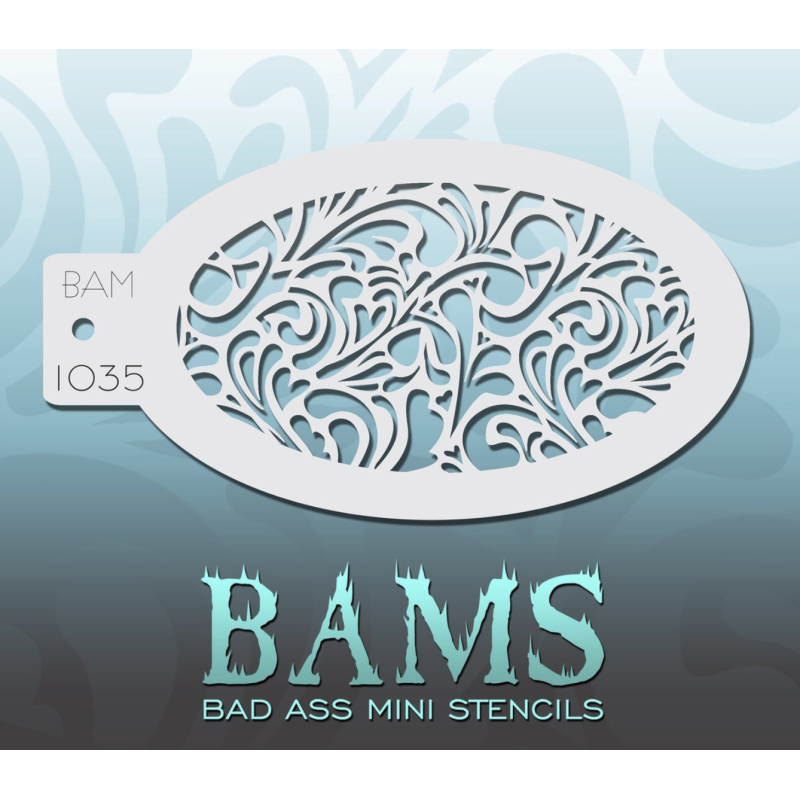 Facepaint & Makeup | Face paint stencil | BAM1035 | Swirls