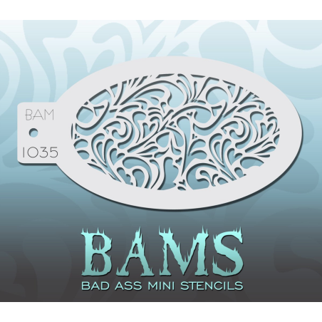 Facepaint & Makeup | Face paint stencil | BAM1035 | Swirls