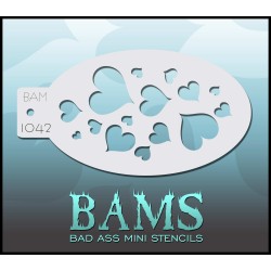 Facepaint & Makeup | Face paint stencil | BAM1042 | Hearts