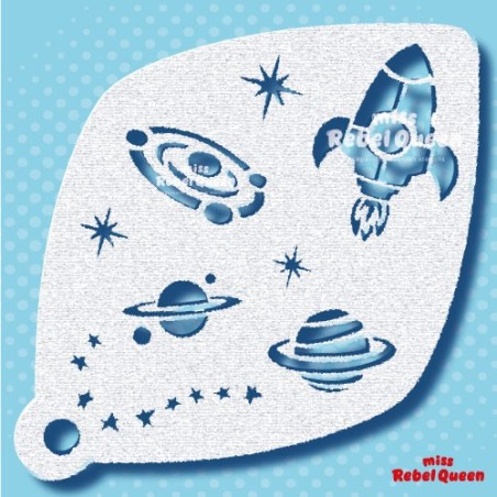 Schmink & Facepaint | MRQ Face Paint Stencil | I Need Space Large