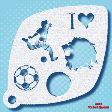 Schmink & Facepaint | MRQ Facepaint Stencil | Soccer Collection